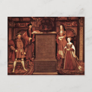 Heinrich VII., Elisabeth von York, Heinrich VIII.  Postkarte