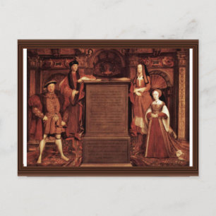 Heinrich VII., Elizabeth von York, Heinrich VIII.  Postkarte