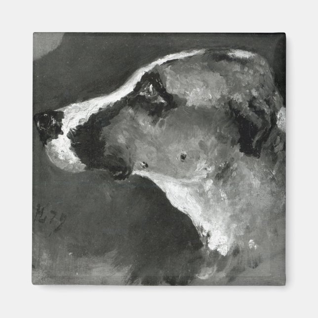 Heinrich von Toulouse-Lautrec Head of a Dog with S Magnet (Vorne)