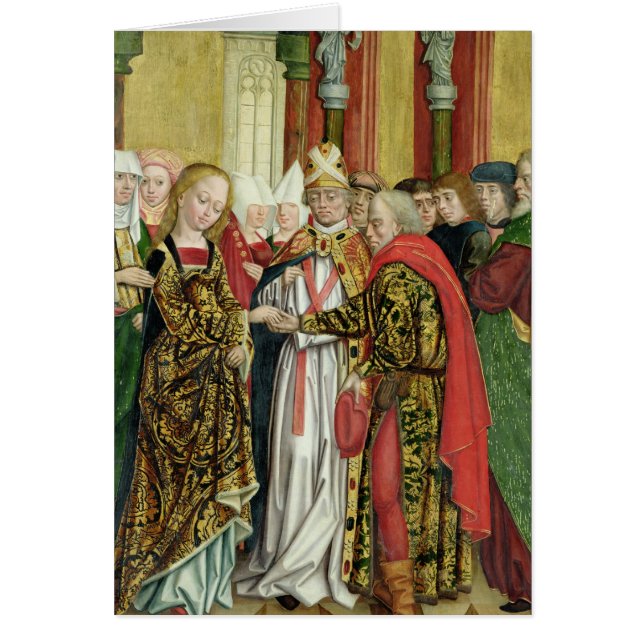 Heirat der Jungfrau, vom Hauben-Altar, 1499 (Vorne)