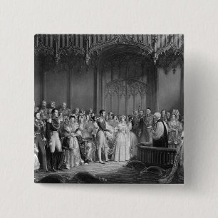 Heirat der Königin Victoria und Prinz Albert Button
