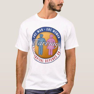 Heirat "ein Mann… Eine Frauen-" T - Shirt