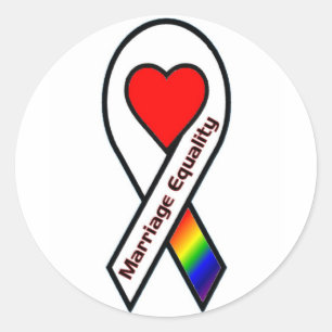 Heirat-Gleichheit Runder Aufkleber