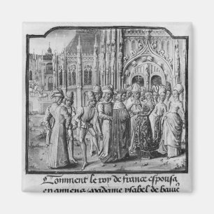 Heirat von König Charles-VI von Frankreich Magnet