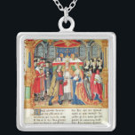 Heirat von Maria von Burgunder und von Maximilian Versilberte Kette<br><div class="desc">Heirat der französische Schule der Frau-18 f.185v von Maria von Burgunder und von Maximilian I, Kaiser von Österreich, von den Abhandlungen von Philippe von Commines (1445-1509) gelegen beim Musee Dobree, Nantes, Frankreich. Die Heirat Frau-18 f.185v von Maria von Burgunder und von Maximilian I, Kaiser von Österreich, von den Abhandlungen von...</div>