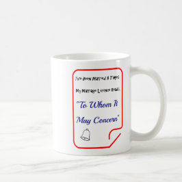 Heirat zitiert zur Information - Kaffee-Tasse Tasse