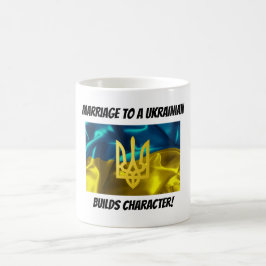 Heirat zu einem Ukrainer errichtet Charakter Kaffeetasse