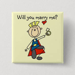 Heirate Mich Hochzeitsantrag T-Shirts und Geschenk Button