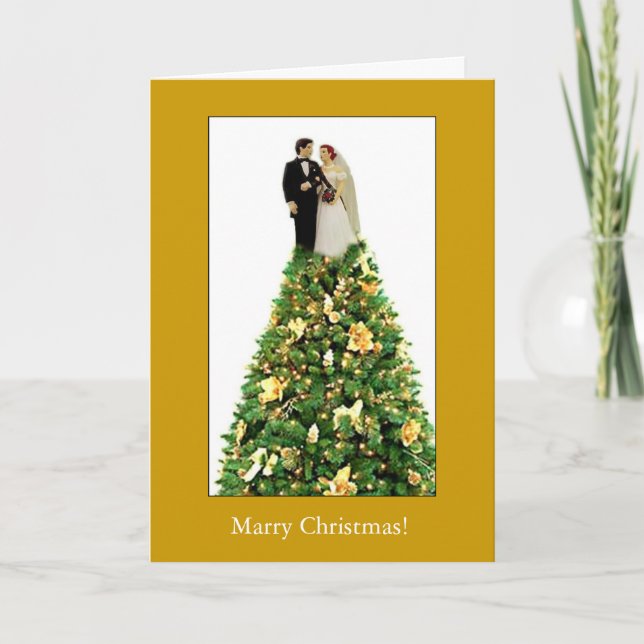 Heirate Weihnachten! Feiertagskarte (Vorderseite)