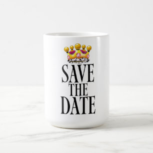 Heiraten Save-the-Date Krone Verwandlungstasse