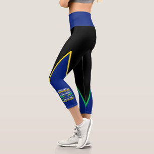 Heiraten Sie einen Brasilianer - Brasilien Glück Capri Leggings