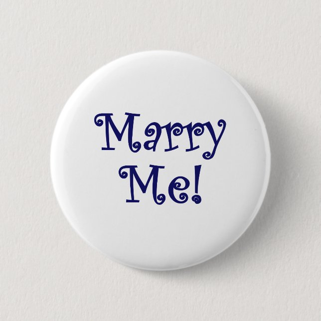 Heiraten Sie mich! Button (Vorderseite)