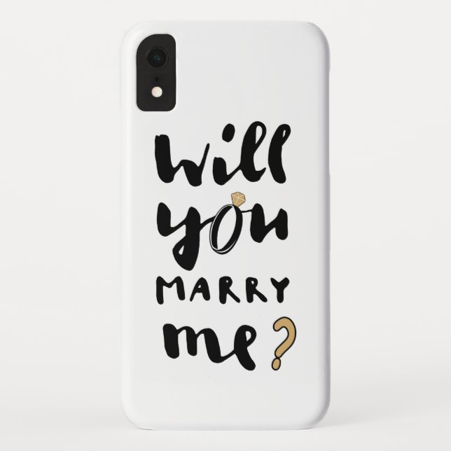 Heiraten Sie mich? Case-Mate iPhone Hülle (Rückseite)