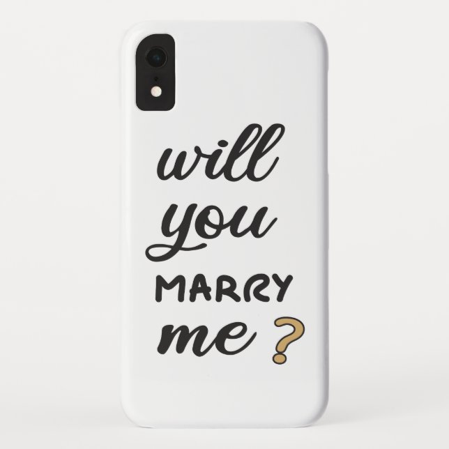 Heiraten Sie mich? Case-Mate iPhone Hülle (Rückseite)
