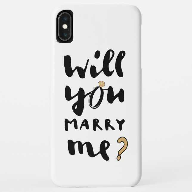 Heiraten Sie mich? Case-Mate iPhone Hülle (Rückseite)