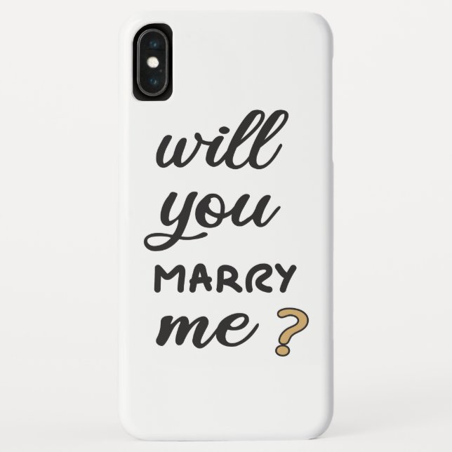 Heiraten Sie mich? Case-Mate iPhone Hülle (Rückseite)