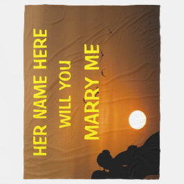 HEIRATEN SIE MICH FLEECEDECKE