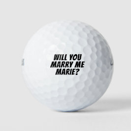 Heiraten Sie mich? Golfball