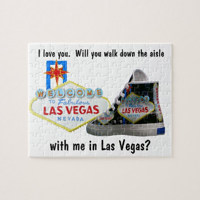 Heiraten Sie mich in Las Vegas Puzzle (Horizontal)