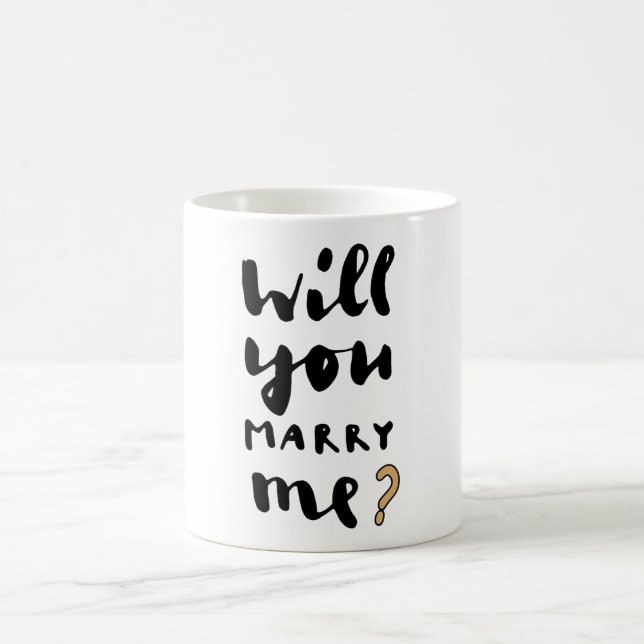 Heiraten Sie mich? Kaffeetasse (Mittel)