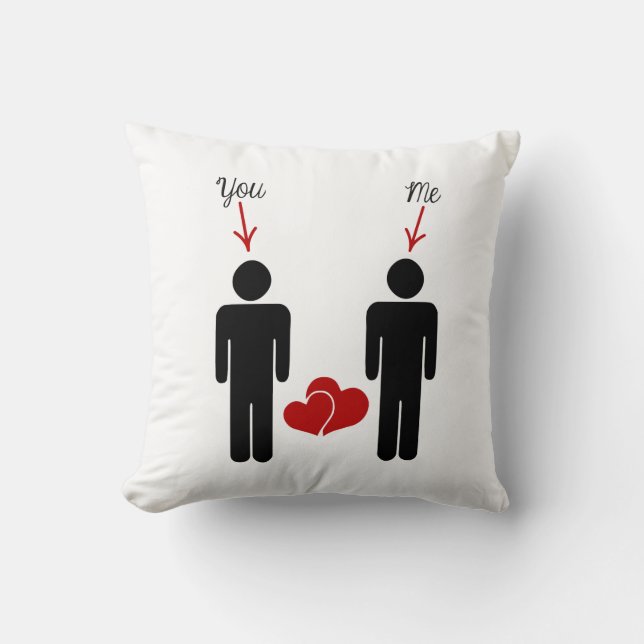 Heiraten Sie mich? Kissen (Vorderseite)