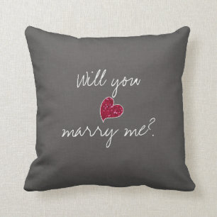 Heiraten Sie mich Pillow Kissen