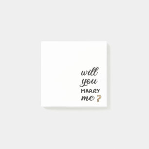 Heiraten Sie mich? Post-it Klebezettel