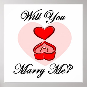heiraten Sie mich Poster