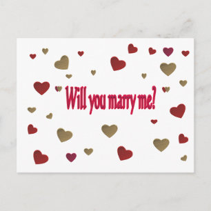 Heiraten Sie mich? Postkarte