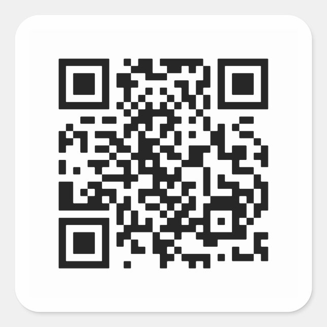 Heiraten Sie mich? QR-Code Quadratischer Aufkleber (Vorderseite)