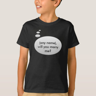 Heiraten Sie mich? Schablonen-Shirt T-Shirt