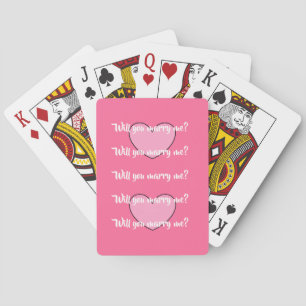 heiraten Sie mich? Spielkarten durch dalDesignNZ