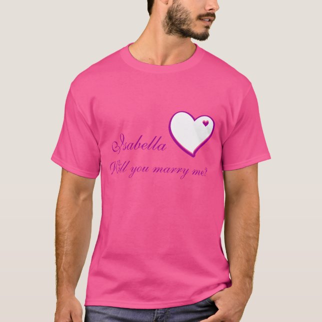 Heiraten Sie mich? T-Shirt (Vorderseite)