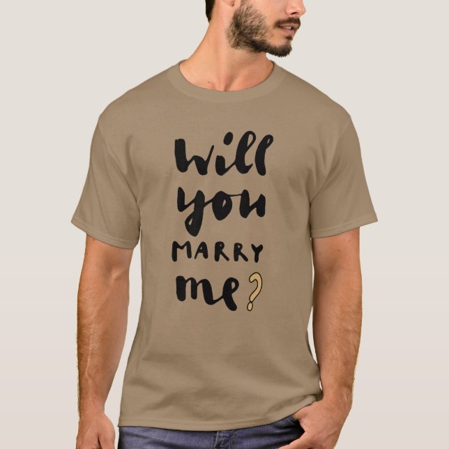 Heiraten Sie mich? T-Shirt (Vorderseite)