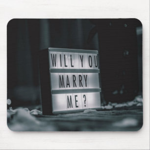 Heiraten Sie mich? Vorschlag für eine romantische  Mousepad