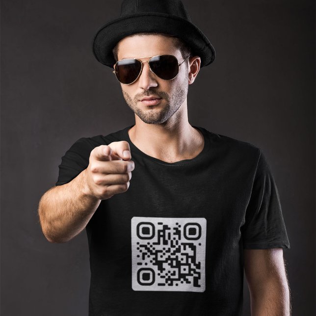 Heiraten Sie mich? Vorschlag für einen QR-Code T - T-Shirt (Von Creator hochgeladen)