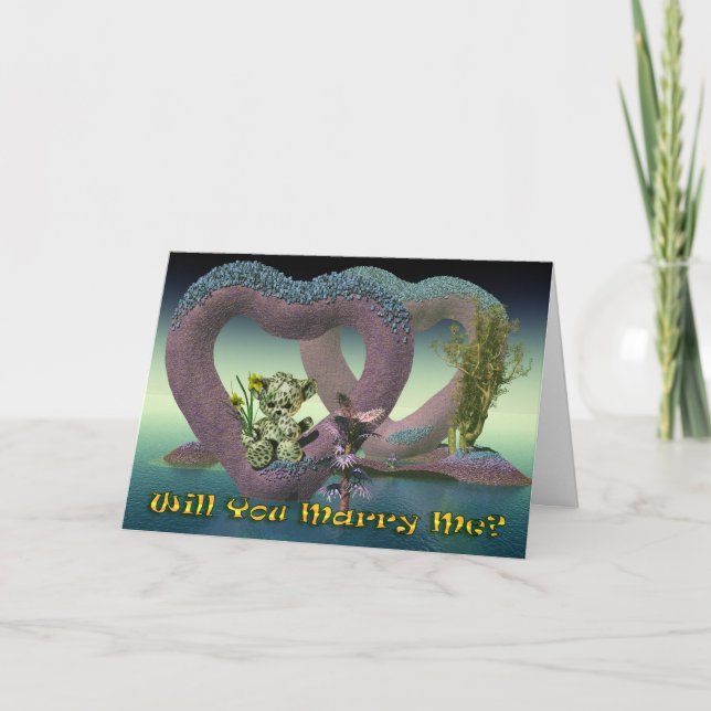 Heiraten Sie mich, Vorschlag Karte (Vorderseite)