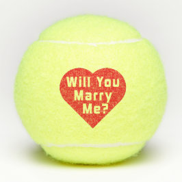 Heiraten Sie mich? Vorschlag Tennis Balls 3x Tennisbälle