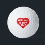 Heiraten Sie mich? Vorschlag zur Eheschließung Golfball<br><div class="desc">Überraschen Sie Ihren Partner während einer Runde Golf mit diesem einzigartigen Heiratsvorschlag Golf-Ball. Ein lustiger und unvergesslicher Weg, um die Frage zu Pop, und eine tolle Geschichte, um zu erzählen, wie Sie verlobt got auf die Liebe Ihres Lebens! ein rotes Herz mit den Worten "Heißt ihr mich?" beidseitig bedruckt. Wählen...</div>