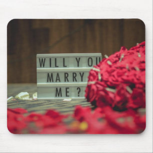 Heiraten Sie mich? Vorschlag zur Eheschließung Mousepad