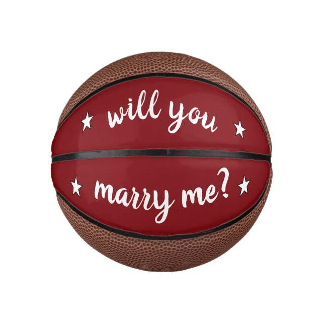 Heiraten Sie mir Basketball von dalDesignNZ (Vorderseite)