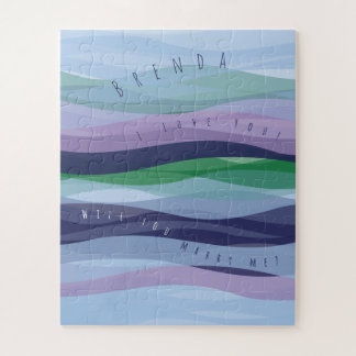 Heiraten Sie mir Cool Waves Jigsaw Puzzle