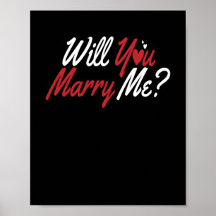 Heiraten Sie mir Hochzeit Poster