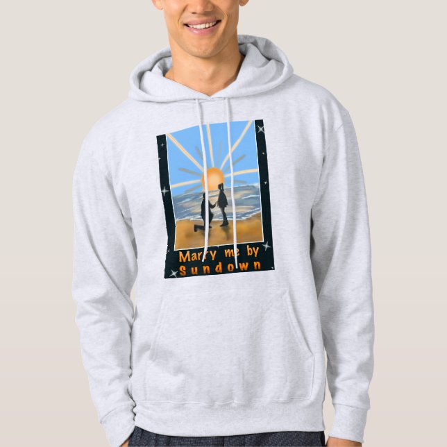 Heiraten Sie mir Hoodie (Vorderseite)