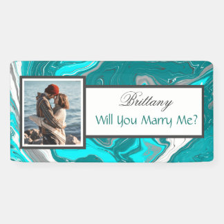 Heiraten Sie mir Individuelle Name Vorschlag Banne Banner