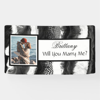 Heiraten Sie mir Individuelle Name Vorschlag Banner