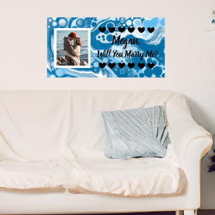 Heiraten Sie mir Individuelle Name Vorschlag Banner