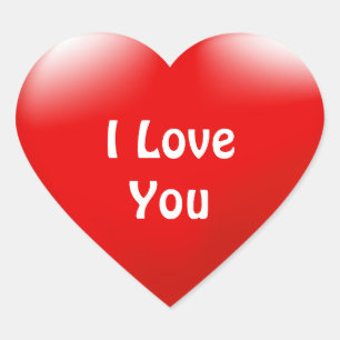 Heiraten Sie mir Liebe Sie Rotes Herz Vorschlag Au Herz-Aufkleber