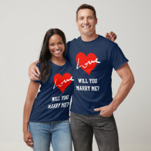 Heiraten Sie mir Red White & Blue Valentines Liebe