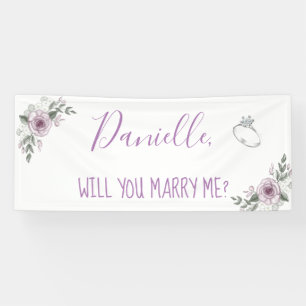 Heiraten Sie mir Romantischer Vorschlag Unterschre Banner